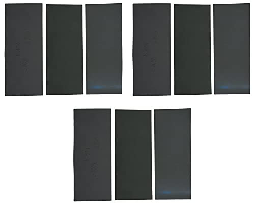 Ferleiss 9 Pcs 3000 5000 7000 High Grit Wet and Dry Sandpaper Assortment Drywall Sanding Paper 9 X 3.6 Inch for Car Paint Body Automotive Polishing