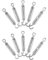 QWORK® 10 Pezzi M6 Tenditore (gancio E Occhio), Tenditori In Acciaio Inossidabile 304, Tenditore Filo