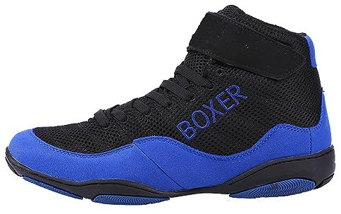 Boxschuhe für Kinder,Unisex Boxing Shoe,Kampfsport ringerschuhe,Squat-Schuhe,Turnschuhe,Gummisohle,Verschleißfest,atmungsaktive,Leichte,Trainingsschuhe,Für Männer,Frauen,Sanda,Jugend