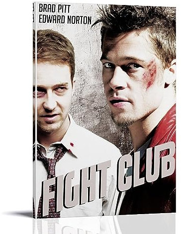 ENILSA Fight Club (1999) IMDB Leinwand-Poster, dekoratives Gemälde, Leinwand-Wandposter und Kunstdruck, modernes Familienschlafzimmer-Dekor-Poster, 20 x 30 cm