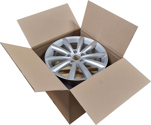 Felgenkarton 1 St. für 15 16 17 Zoll Universalgröße für 2 Felgen pro Karton 475x475x450 mm 2-wellig Versandkarton stabil Faltkarton Felgenversand
