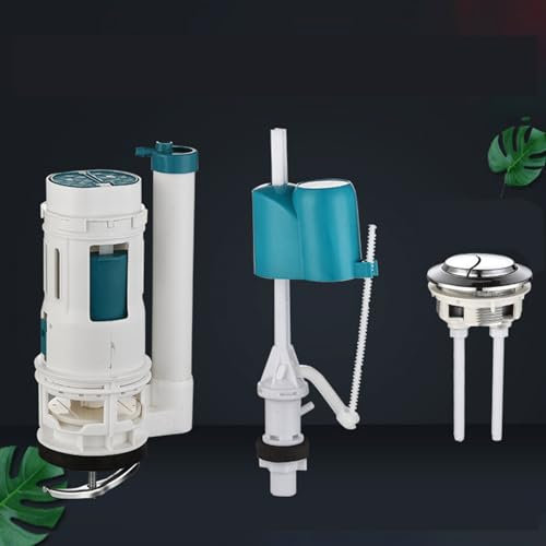Toilet Flush Cistern Repair Kit, Toilet Cistern Flush Parts, Toilet Flush Buttons Replacement Cistern Flush Replacement for Bathroom Home Office (18CM)