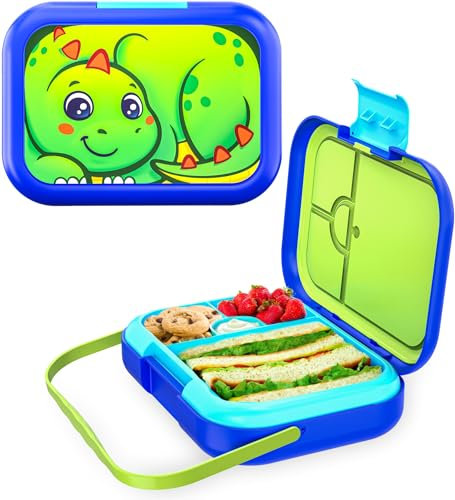 Move2Play, Bento-Box, auslaufsichere Kinder-Lunchbox, hergestellt für Kinder und Kleinkinder von 3–7 Jahren, BPA-frei, spülmaschinenfest, Snackbox, perfekt für Schule, Kindertagesstätte, Sommerlager