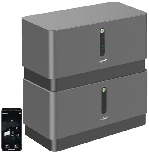 revolt Stromspeicher-Batterie: Universal-Plug-&-Play-Akkuspeicher + LiFePO4 Erweiterungsspeicher (Akku für PV-Anlage, Solarregler LiFePO4)