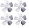 HOHOVYVY Aluminium fan blades, fan propeller, fan blade for freezer motor, fan blade for condenser cooling motor (plastic 170 mm)