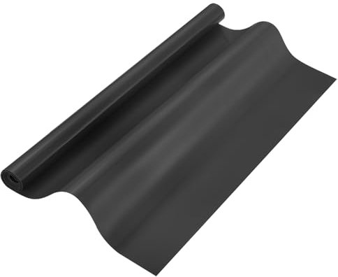 sourcing map 15.7IN x 3.9FT Silicone Baking Mat Rolls, Heat Resistant Baking Mats, Non-Stick Pastry Mats, Non-Slip Countertop Mats, Refrigerator Liners Black