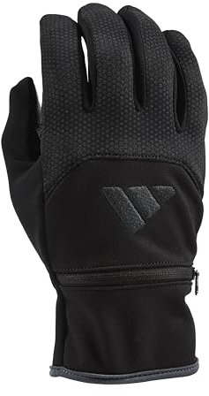 adidas Winter Performance Glory Running Gloves - Black, Small/Medium