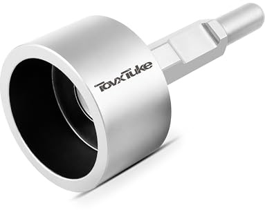 TovxTuke SDS-HEX Shank T-Post Driver, 3 Inch Head for Demolition Hammers | for T Posts, Fence Posts and Ground Rods Installation