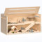 Hamster Cage,Wooden Rat Cage Transparent Large Hamster Cage,Openable Acrylic Roof Small Animal Cage for Chinchilla,Lizard,Gerbil,Dwarf Syrian Hamsters (100x51x50cm)