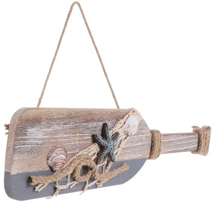 Cabilock Holz-ruder-anhänger Maritimes Paddel-deko Klein Hänge-dekor Aus Holz Für Home Wand-dekor Ornament Retro Stil