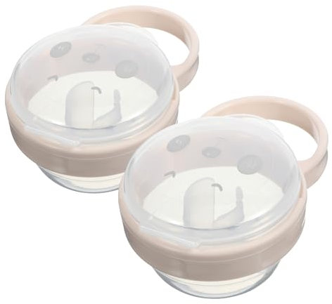 SWOOMEY 2piezas Estuche Para Chupetes Contenedor De Chupetes Portátil Para Viajes Prueba De Polvo Accesorio De Almacenamiento Para Bebés Diseño Compacto y Colgante
