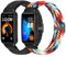 Janpso Correas trenzadas compatibles con Huawei Band 10/Huawei Band 9/Huawei Band 8 para mujeres y hombres, pulsera de repuesto de nailon trenzado elástico ajustable para Huawei Band 10/9/8