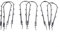 Lot de 6 treillis de support pour plantes, cadres d'escalade en plastique solide pour votre jardin (11 cm x 38 cm)