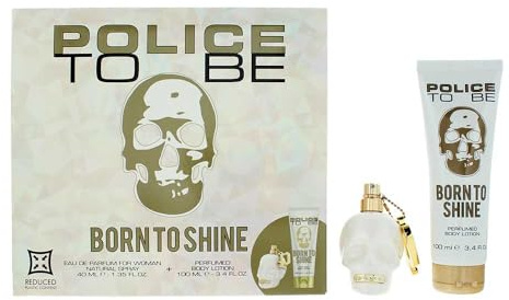 Police To Be Born To Shine 2 Piece Gift Set: Eau de Parfum 40ml - Body Lotion 10