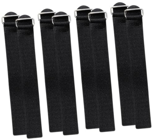 Toyvian 4 Paare Verstellbare Anti rutsch Schuhspikes Schneeketten mit Klettband Rutschfeste Zustiegshilfen für Damen Herren und Vielseitige Outdoor grip straps für Schuhe und Stiefel