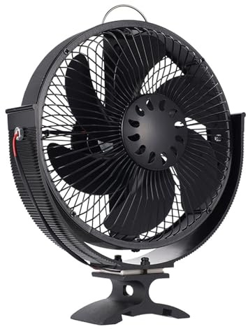 Generisch 6-Blatt-Ofenlüfter, 2-in-1-Wand-/Standkamin mit Abdeckung(1 stove fan)