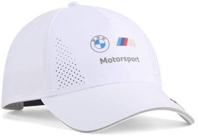 PUMA BMW M Motorsport Team Baseball Kappe – Einheitsgröße | Alle neuesten Team- und Partnerlogos, Offizielle lizenzierte Replica-Sammlung