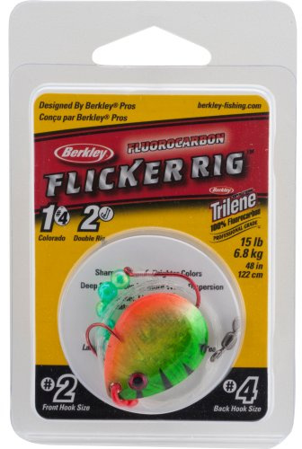 Berkley Walleye Colorado 4 Fluorocarbon Flicker Rig