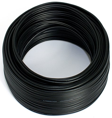Lautsprecherkabel schwarz 2X 0,50mm² 50M Ring