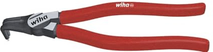Wiha Sicherungsringzange Classic mit MagicTips® für Innenringe (Bohrungen) mit abgewinkelter Form (34694) J 11, 140 mm, Rot