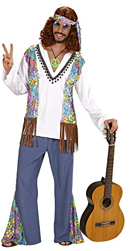 W WIDMANN MILANO Party Fashion - Kostüm Woodstock Hippie, Flower Power, Peace, 60er Jahre, Faschingskostüme