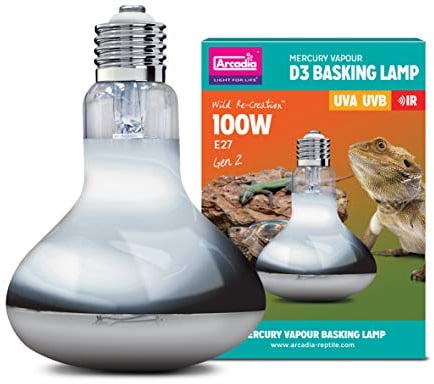 Arcadia D3 UV Basking Lamp, 100 W, E27