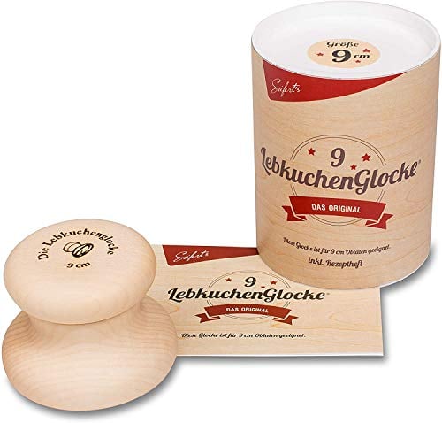 Lebkuchenglocke | Das Original | Lebkuchenformer aus Ahornholz | 9 cm Ø | Lebkuchenform für perfekte Lebkuchen und vielfältige Backwaren im Handumdrehen | Lebkuchenmühle