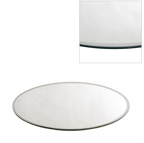 Decor Essentials Round Mirror Plate Wedding Table Centrepieces (25 cm Round)