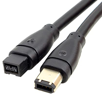 Chenyang 9 - pin / 6 - Pin Beta Firewire 800 - Firewire 400 9-6 Cable IEEE 1394b 1.8m Black