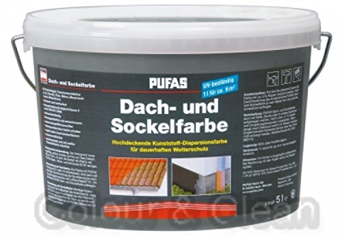 Pufas 10175 Dach und Sockelfarbe, Grau