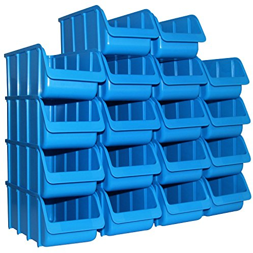 18x Sichtbox PP Größe 2/L blau NEU 18er Set Profi-Sichtboxen Sicht-Lagerboxen