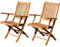 ASS 2X ECHT Teak Klappsessel Gartensessel Gartenstuhl Sessel Holzsessel mit Armlehne Gartenmöbel Holz JAV-Aves