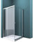 Mai & Mai Box Doccia 80x90cm, Box Doccia a Soffietto Cabina Bagno in Cristallo Trasparente con Porte Scorrevoli Box Cabina Doccia Angolare Ravenna16k