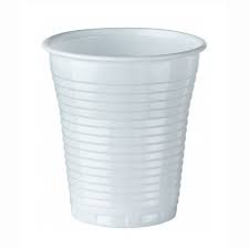 ILIP PZ 500 Bicchieri in PLASTICA Bianchi ml 200 per Acqua Bevande Water Plastic Cups White VASOS BEKERS