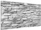 Magnettafel Ashlar Masonry Memoboard Quer Metall Magnet Pinnwand Motiv Wand Stahl Küche Büro Metall Magnet Pinnwand Motiv Wand Stahl Küche Büro, Größe HxB: 37cm x 78cm