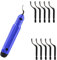 Yxaomite Deburring Tool, Deburrer+10 Extra HSS(Steel) Blades 360 Degree Rotatable Pen Reamer Burr Remover for 3D Prints, Pipe, Plastic, Aluminum, Copper, PVC and Steel