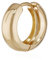 NKlaus Einzel 750 Gold gelbgold Klappcreole Ohrring 15 x 5,1mm Hochglanzpoliert Rund 4743