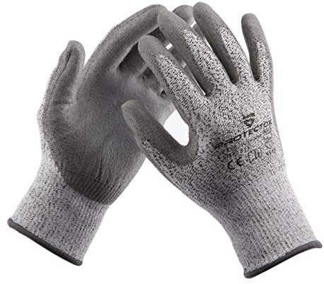1 Paar Schnittschutzhandschuhe Gr. 9 (M) Arbeits-Handschuh schnittfest schneidfest *** Große AUSWAHL Packungsgrößen 1,5,10,20,50,100 Paar/Größen 7,8,9,10,11 (XS-XL)