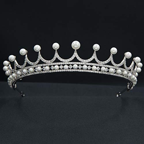 Klassische Zirkonia Replik Prinzessin Tiara für die Hochzeit, Kristall königlich Diademe für die Kollektion CH10368