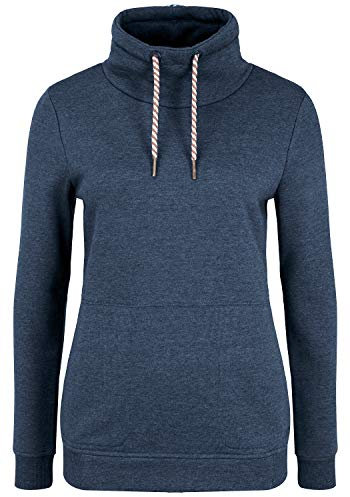 OXMO Vimpa Damen Sweatshirt Pullover Sweater, L, INS Blue M (798991)