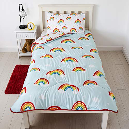 Rest Easy Bettbezugloses, Waschbares 10.5 tog Einzelbett Bettwäsche-Set | Umkehrbar | Perfekt für Reisen und Übernachtungen