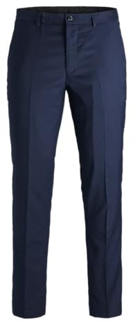 Jack & Jones Jprfranco Trouser Noos, Pantalones de Traje Hombre, Dark Navy, 48