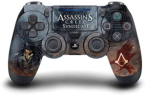 Head Case Designs Offizielle Zugelassen Assassin's Creed Jacob Frye Syndikat Grafiken Vinyl Haut Gaming Aufkleber Abziehbild Abdeckung kompatibel mit Sony Playstation 4 PS4 DualShock 4 Controller
