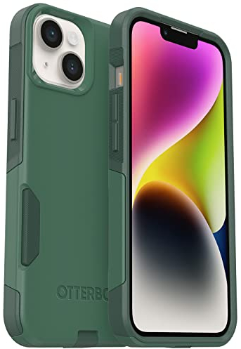 OtterBox iPhone 14 & iPhone 13 Commuter Series Case - Trees Company (Green), Slim & Tough, Pocket-Friendly, with Port Protection
