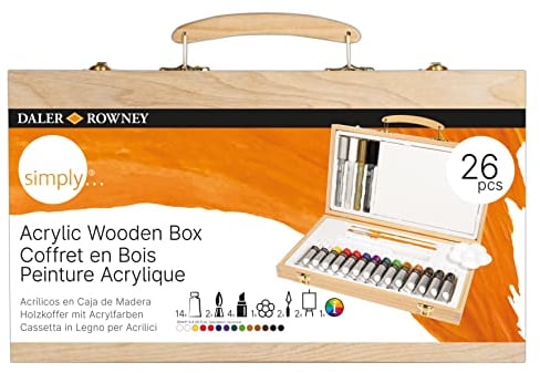 Daler-Rowney, Simply, pintura acrílica, colores surtidos
