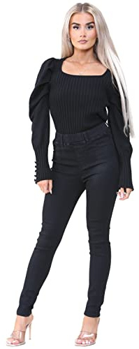 989Zé ENZO Women's High Rise Skinny Stretch Jeans Jeggings Denim Jean