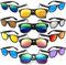Dwenarry Verspiegelt Party Sonnenbrille Set Retro Sonnenbrillen Bunte Vintage Farbige Partybrille Multipack 80er Neon Party Brillen 12 Stücke