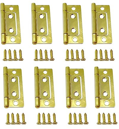 QCAA Solid Brass Surface Bolt, 3, Satin Nickel, 1638 Pack, Made in Taiwan