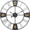 ACCSHINE Wanduhr Groß Ohne TickgeräUsche Lautlos 50cm Römische Ziffer Quarz Batterie Betriebene Wanduhr Einfach zu Lesen für Zimmer Zuhause KüChe Schlafzimmer Büro Schule (50cm)