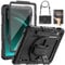SEYMAC Case for Samsung Galaxy Tab S10 FE 2025/S9 FE 10.9 inch/S9 11 inch 2023, Shockproof Case with Screen Protector, Hand Strap, Shoulder Strap, Stand and Pen Holder, Black